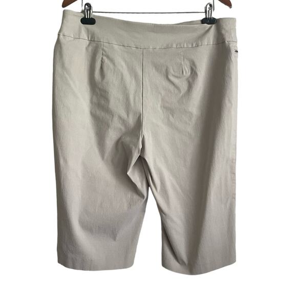 Style & Co Women Cropped Pants XL Beige Comfort Stretch Neutral Minimal Capris - Picture 3 of 6